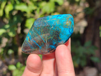 Polished Shattuckite Free Forms x 6 From Kaokoveld, Namibia
