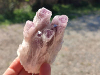 Natural Sugar Amethyst Quartz Clusters x 6 from Solwezi, Zambia
