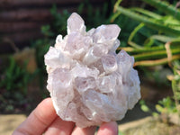 Natural Sugar Amethyst Quartz Clusters x 6 from Solwezi, Zambia