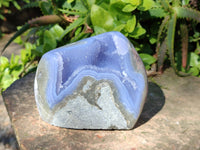 Polished Blue Lace Agate Standing Free Form x 1 From Malawi