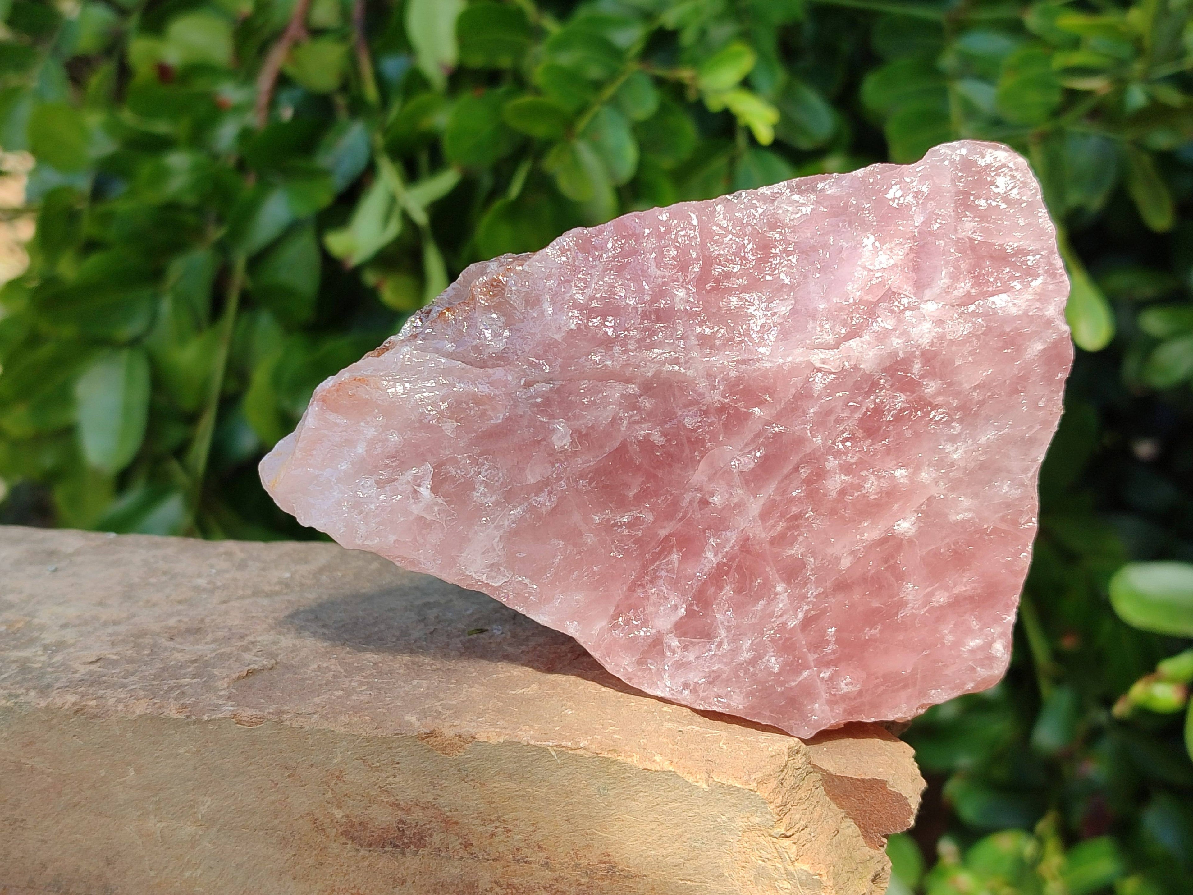Natural Pink Rose Quartz Cobbed Specimens x 5 From North Cape, South Africa - Toprock Gemstones and Minerals 