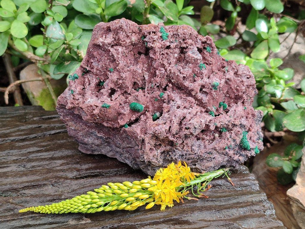 Natural Ball Malachite On Dolomite Matrix Specimen x 1 From Kambove, Congo - Toprock Gemstones and Minerals 