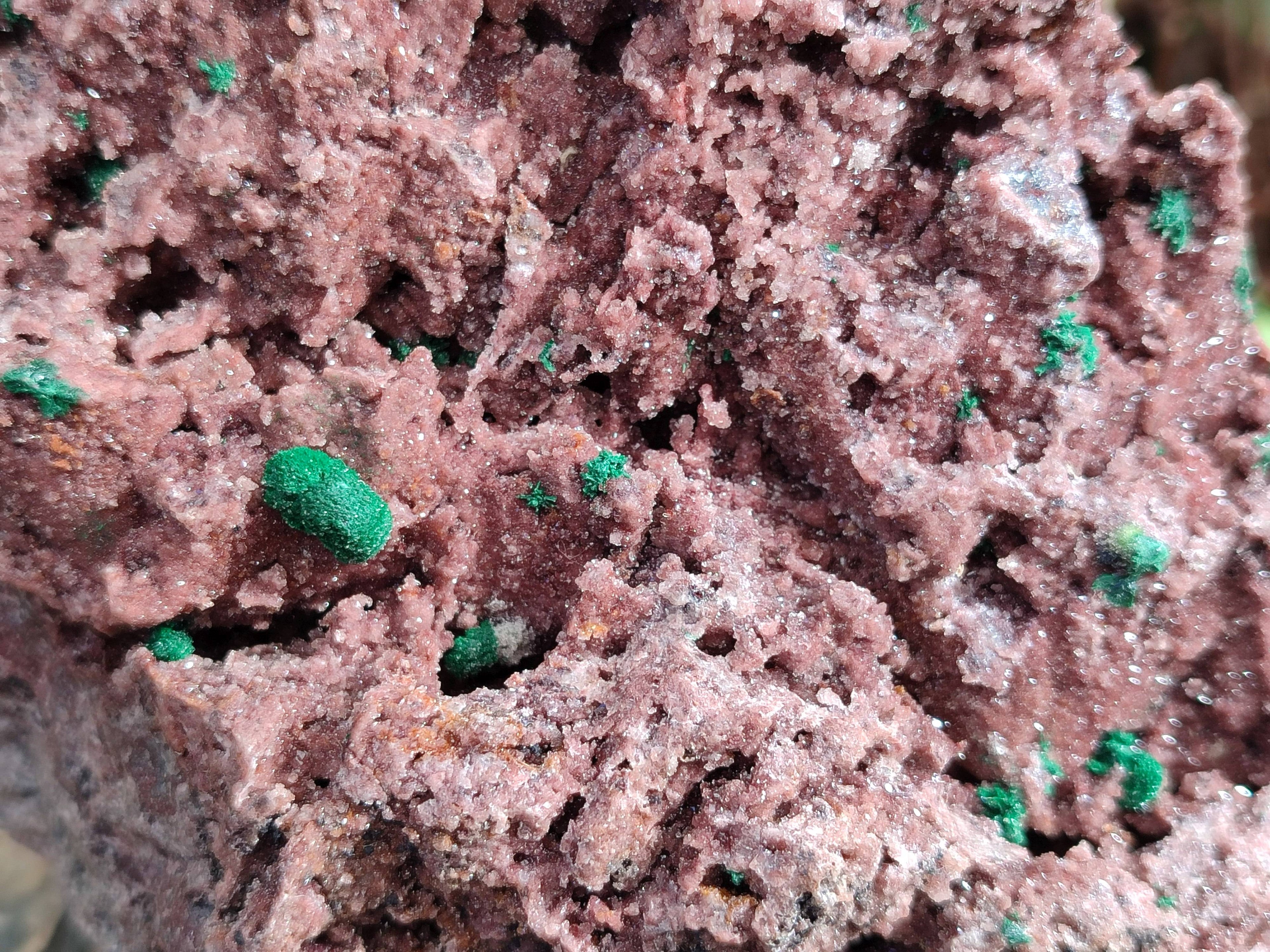 Natural Ball Malachite On Dolomite Matrix Specimen x 1 From Kambove, Congo - Toprock Gemstones and Minerals 