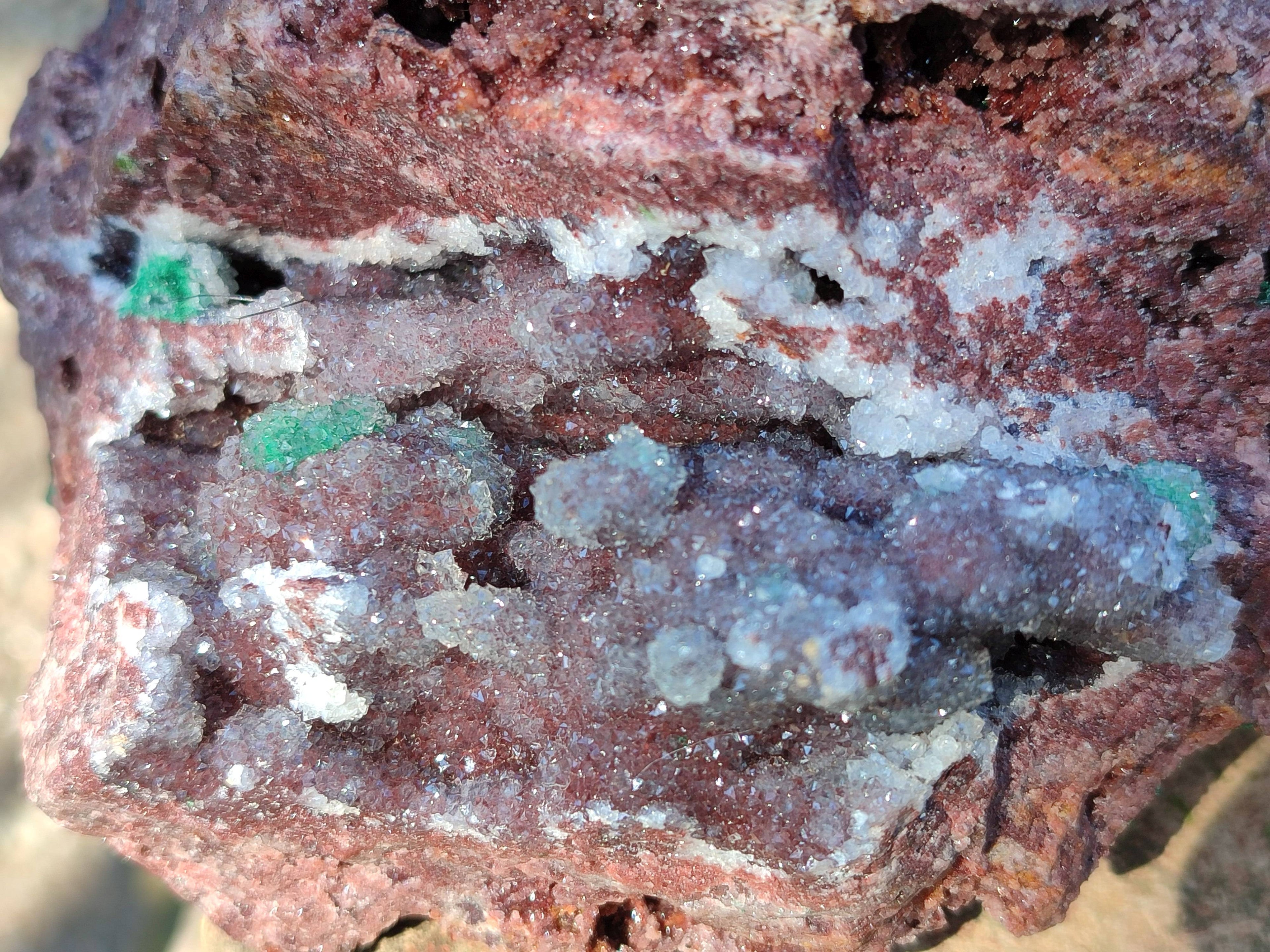 Natural Ball Malachite On Dolomite Matrix Specimen x 1 From Kambove, Congo - Toprock Gemstones and Minerals 