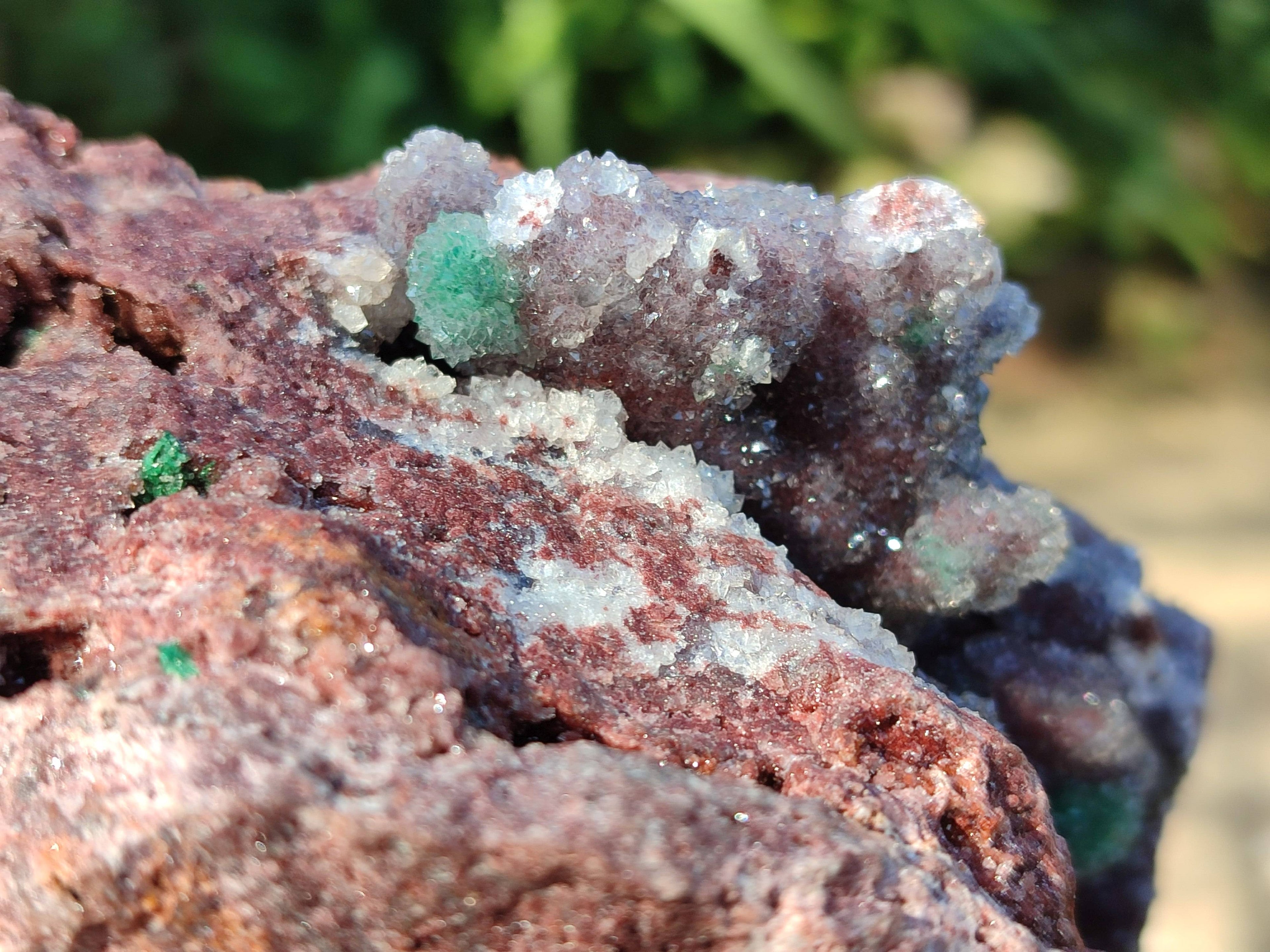 Natural Ball Malachite On Dolomite Matrix Specimen x 1 From Kambove, Congo - Toprock Gemstones and Minerals 
