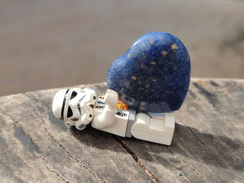 Polished Mini Lazulite Hearts x 35 From Madagascar - Toprock Gemstones and Minerals 