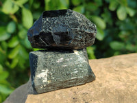 Natural Schorl Black Tourmaline Specimens x 12 From Namibia
