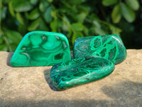 Polished Flower Banded Malachite Free Forms x 70 From Congo - Toprock Gemstones and Minerals 