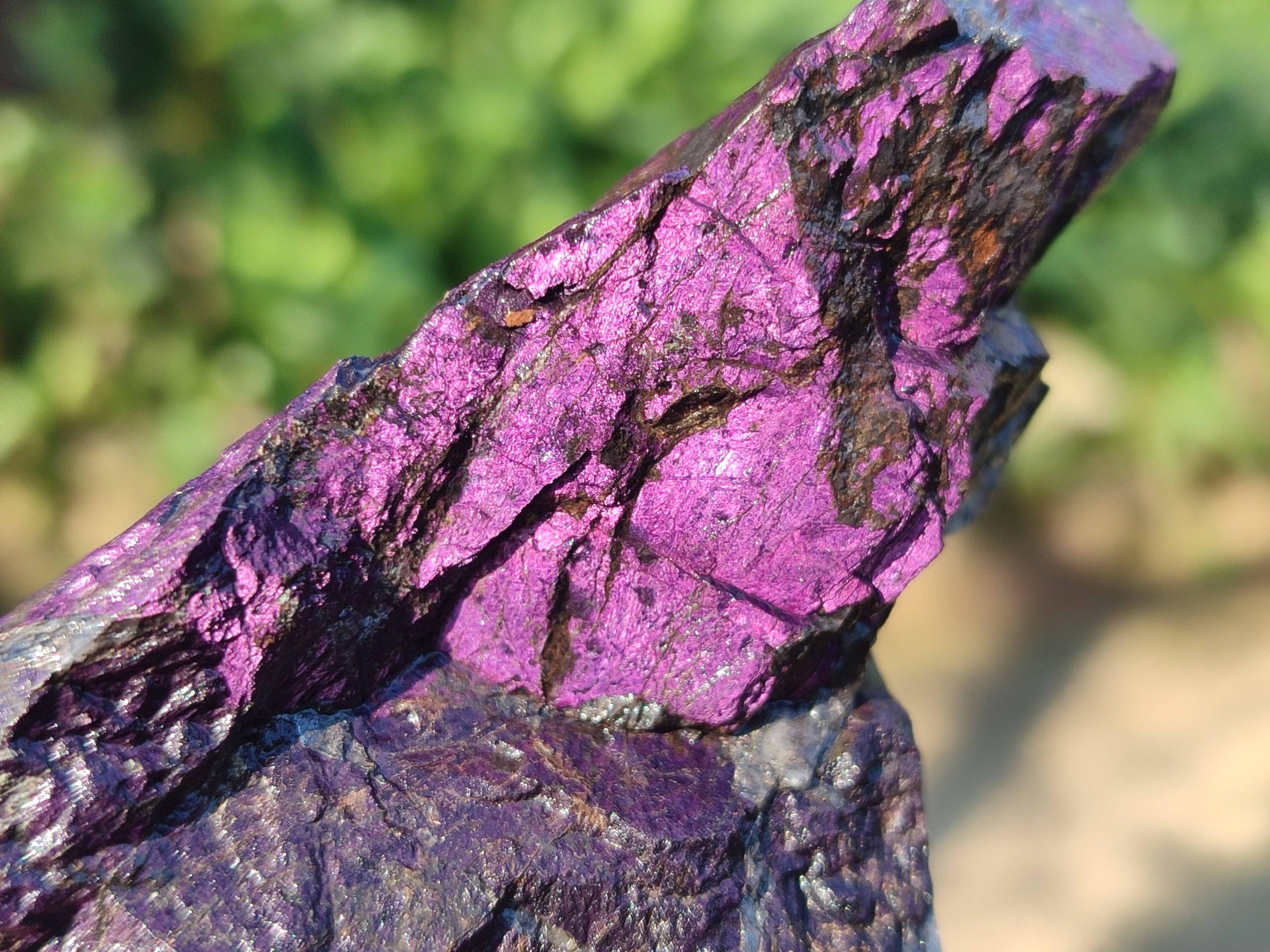 Natural Metallic Purpurite Specimens x 4 From Erongo, Namibia - Toprock Gemstones and Minerals 