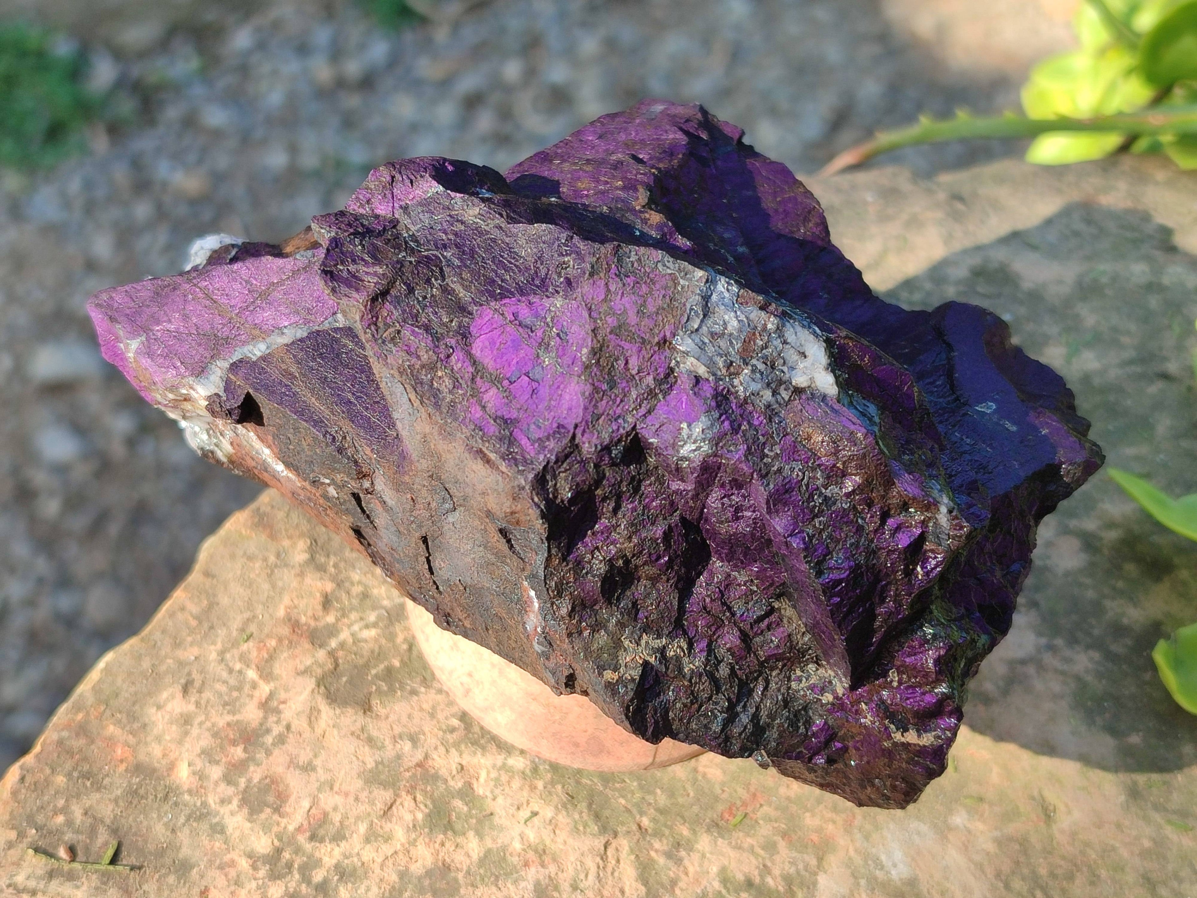 Natural Metallic Purpurite Specimens x 4 From Erongo, Namibia - Toprock Gemstones and Minerals 