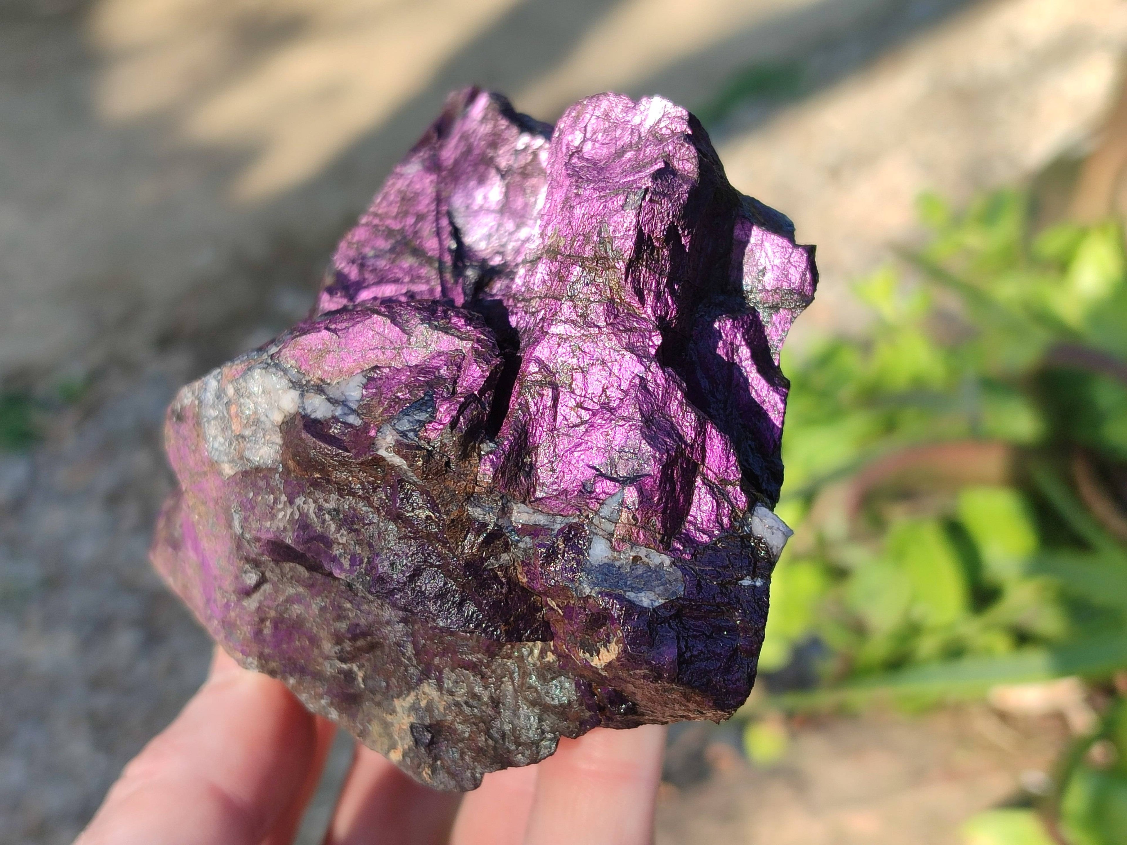 Natural Metallic Purpurite Specimens x 4 From Erongo, Namibia - Toprock Gemstones and Minerals 