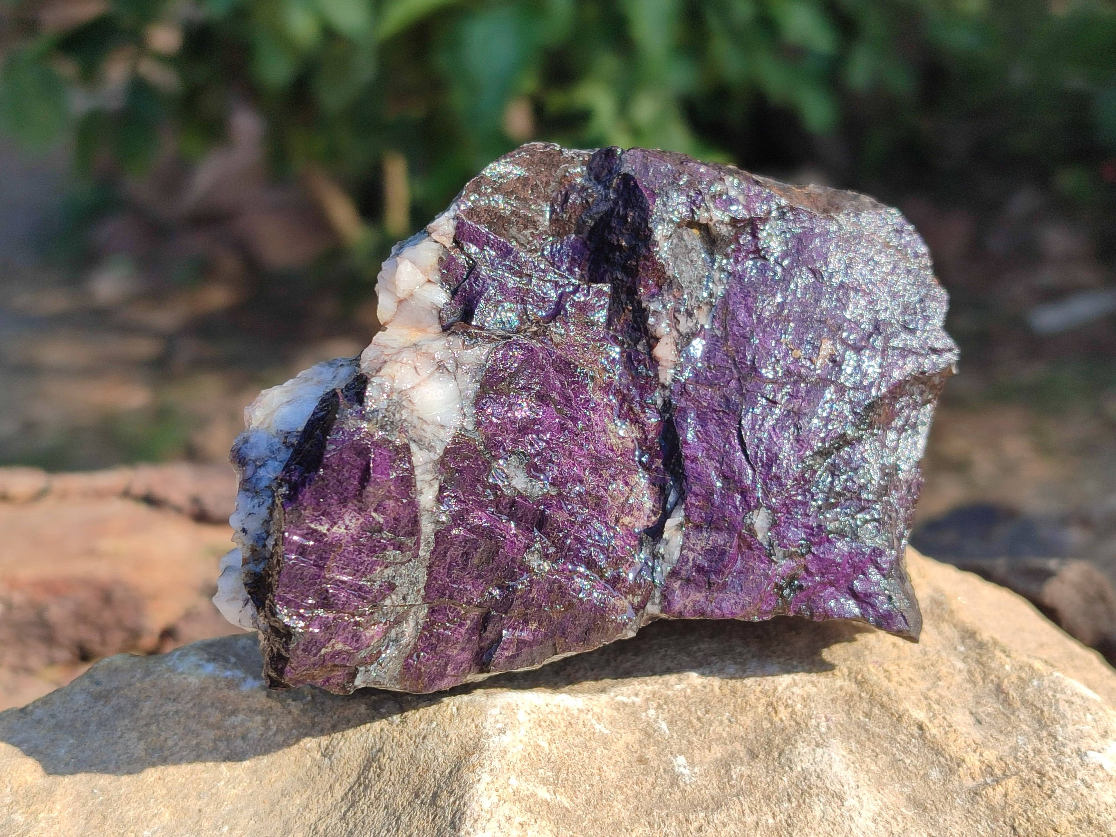 Natural Metallic Purpurite Specimens x 4 From Erongo, Namibia - Toprock Gemstones and Minerals 
