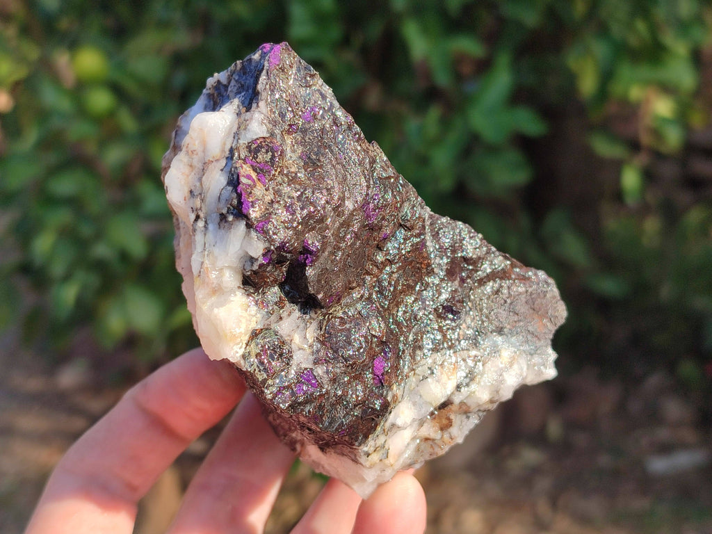 Natural Metallic Purpurite Specimens x 4 From Erongo, Namibia - Toprock Gemstones and Minerals 