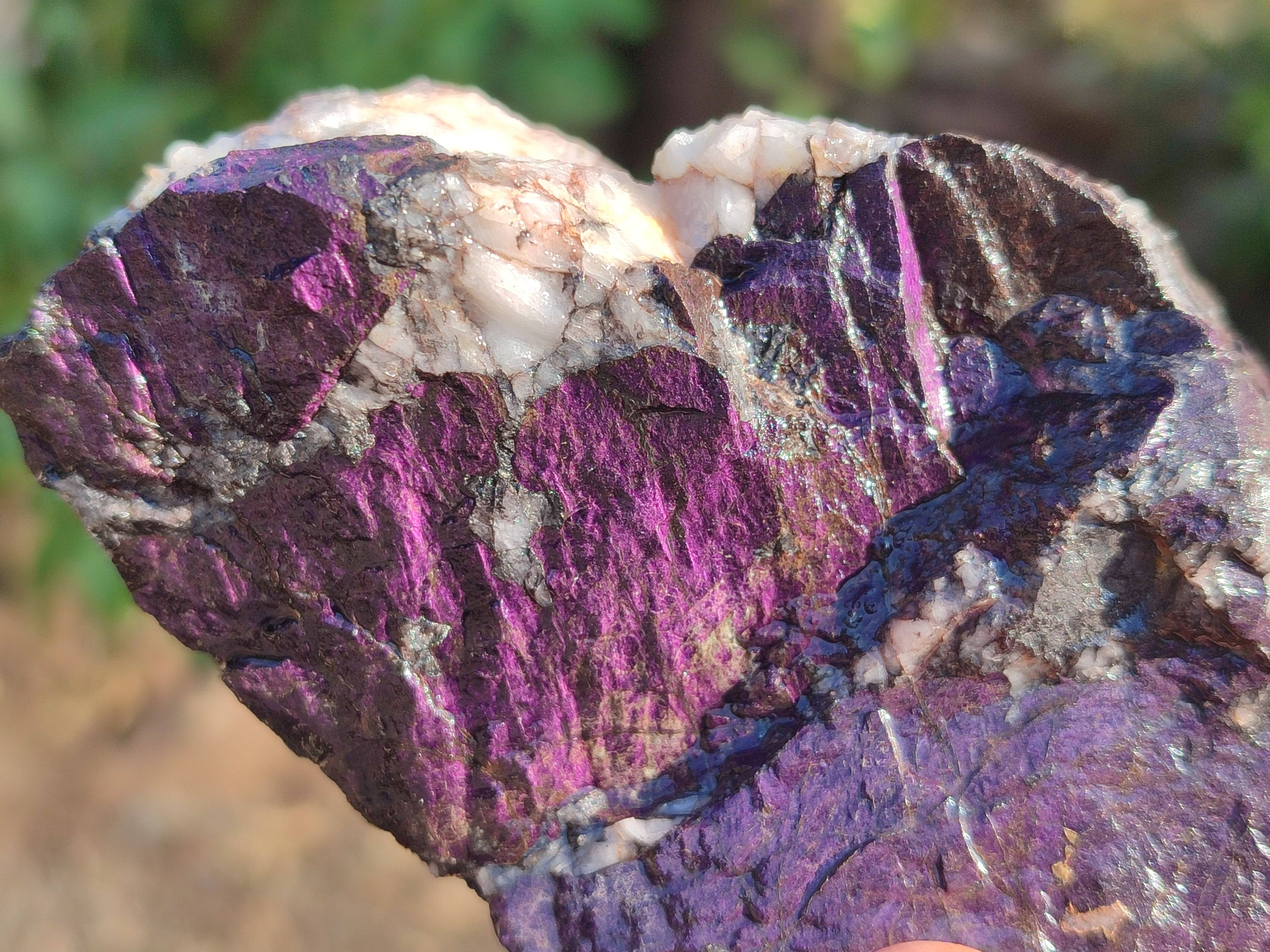 Natural Metallic Purpurite Specimens x 4 From Erongo, Namibia - Toprock Gemstones and Minerals 