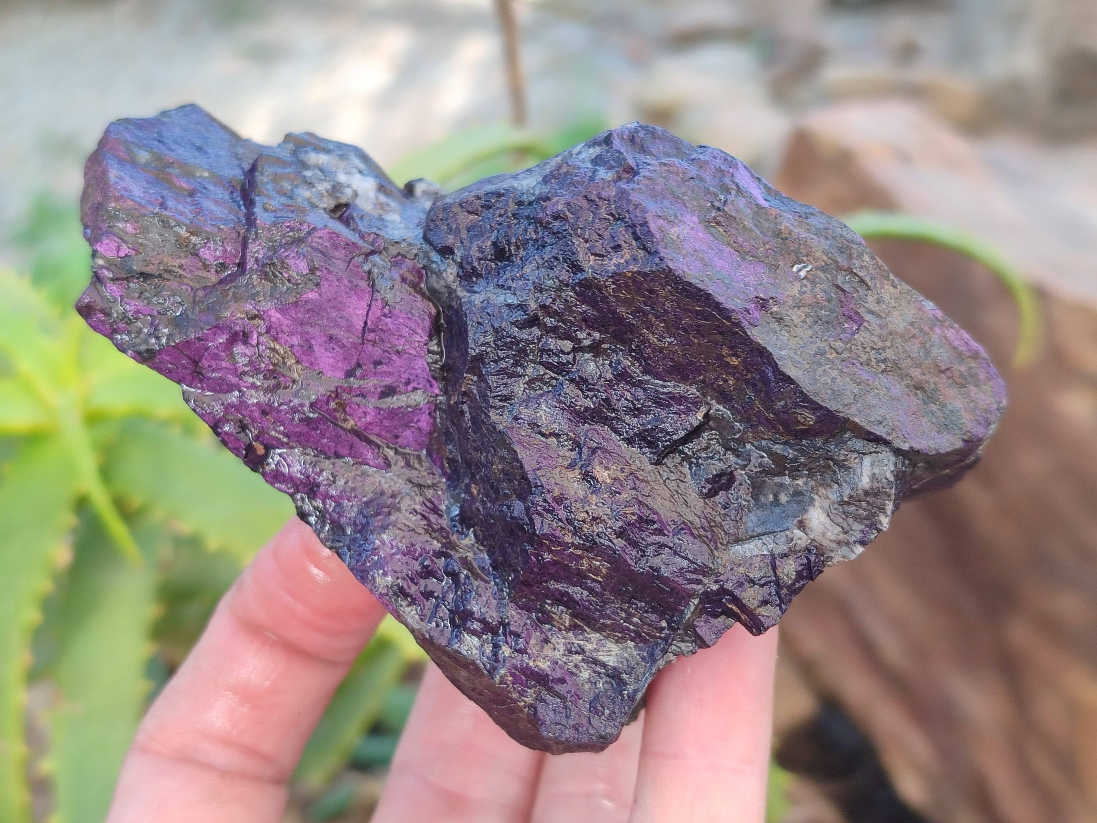 Natural Metallic Purpurite Specimens x 4 From Erongo, Namibia - Toprock Gemstones and Minerals 
