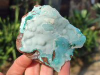 Natural Drusy Coated Chrysocolla Specimens x 3 From Lupoto Mine, Congo