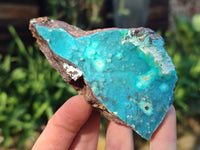 Natural Drusy Coated Chrysocolla Specimens x 3 From Lupoto Mine, Congo