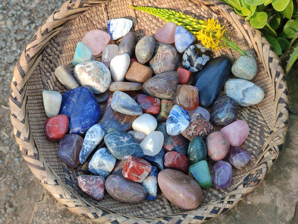 Polished Mixed Assortment of Tumbled Stones x 5.7 Kg Lot From Southern Africa