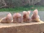 Natural Amethyst Spirit Quartz Clusters x 12 From South Africa - Toprock Gemstones and Minerals 
