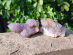 Natural Amethyst Spirit Quartz Clusters x 12 From South Africa - Toprock Gemstones and Minerals 
