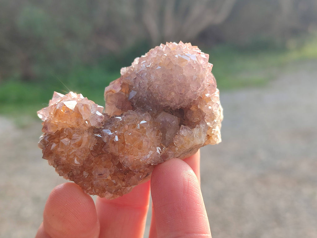Natural Amethyst Spirit Quartz Clusters x 12 From South Africa - Toprock Gemstones and Minerals 