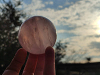 Polished Rose Quartz Spheres x 4 From Madagascar