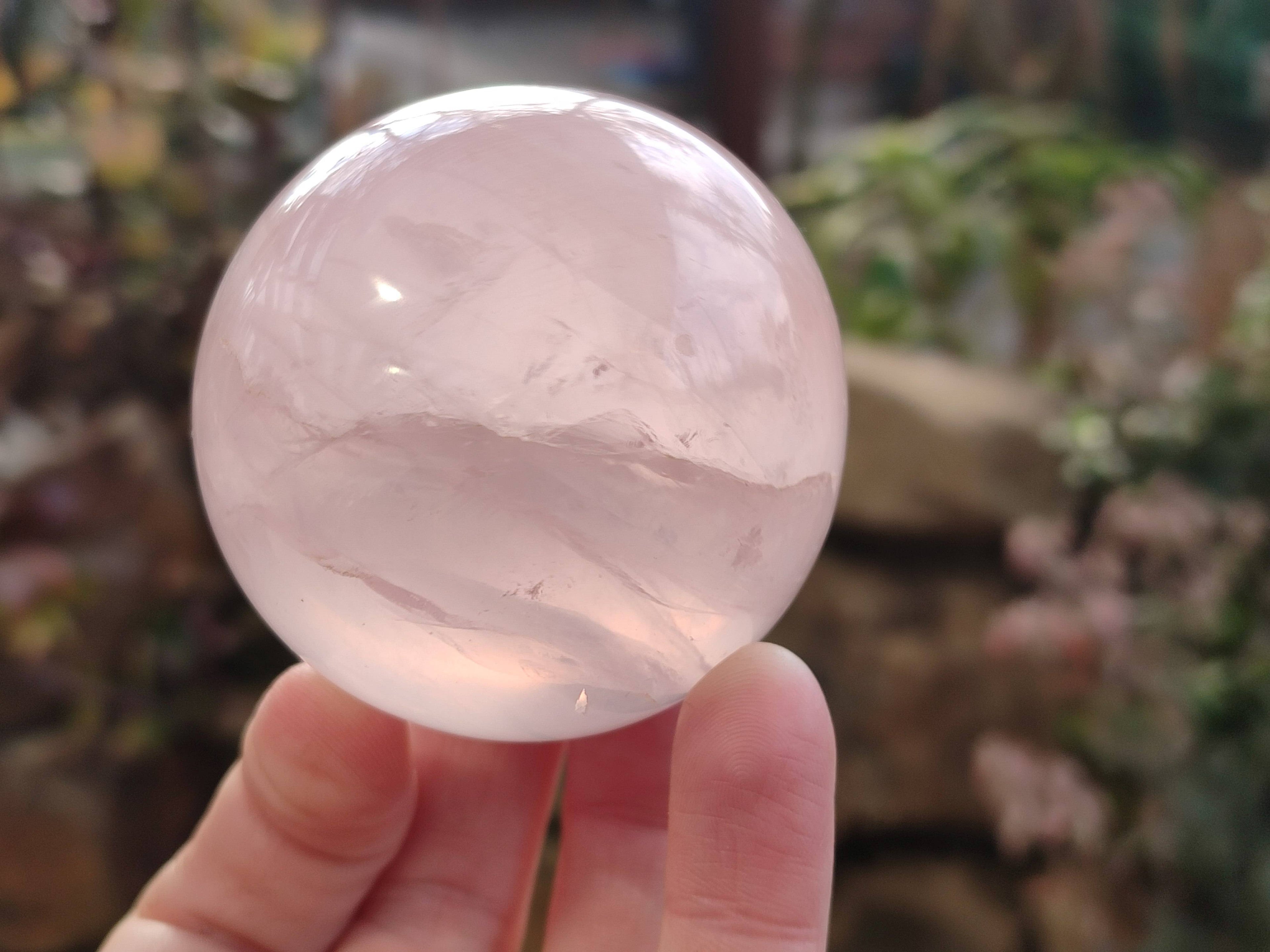 Polished Rose Quartz Spheres x 4 From Madagascar - Toprock Gemstones and Minerals 