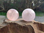 Polished Rose Quartz Spheres x 4 From Madagascar - Toprock Gemstones and Minerals 