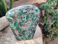 Polished Emerald Mica 'Mutokolite' Standing Free Form x 1 From Mutoko, Zimbabwe