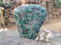 Polished Emerald Mica 'Mutokolite' Standing Free Form x 1 From Mutoko, Zimbabwe
