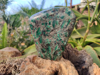 Polished Emerald Mica 'Mutokolite' Standing Free Form x 1 From Mutoko, Zimbabwe