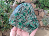 Polished Emerald Mica 'Mutokolite' Standing Free Form x 1 From Mutoko, Zimbabwe