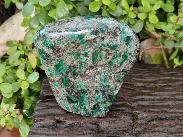 Polished Emerald Mica 'Mutokolite' Standing Free Form x 1 From Mutoko, Zimbabwe