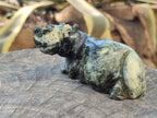 Hand Made Stone Hippo Carvings x 4 From Zimbabwe - Toprock Gemstones and Minerals 