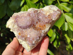 Natural Amethyst Spirit Quartz Clusters x 3 From South Africa - Toprock Gemstones and Minerals 