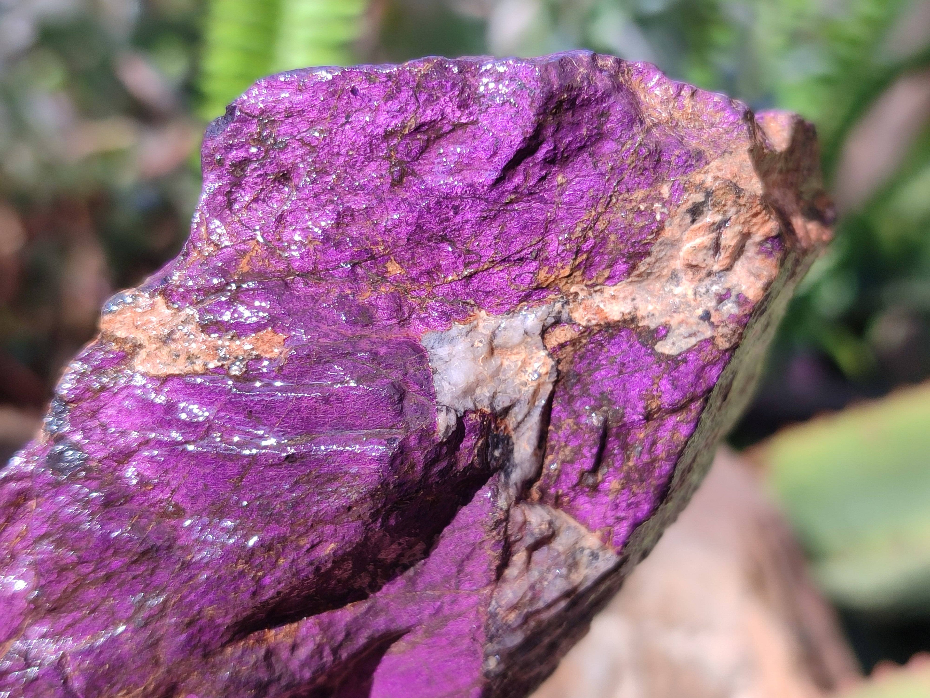 Natural Metallic Purpurite Specimens x 6 From Erongo, Namibia - Toprock Gemstones and Minerals 