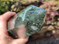 Polished Bloodstone Tower x 1 From Swaziland
