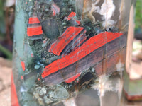 Polished Bloodstone Tower x 1 From Swaziland