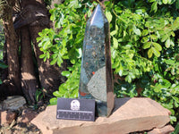 Polished Bloodstone Tower x 1 From Swaziland