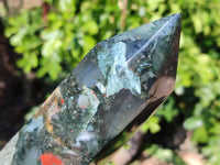 Polished Bloodstone Tower x 1 From Swaziland