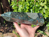 Polished Bloodstone Tower x 1 From Swaziland