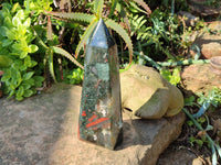 Polished Bloodstone Tower x 1 From Swaziland