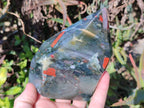 Polished Bloodstone Points x 3 From Swaziland - Toprock Gemstones and Minerals 