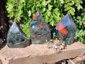 Polished Bloodstone Points x 3 From Swaziland - Toprock Gemstones and Minerals 