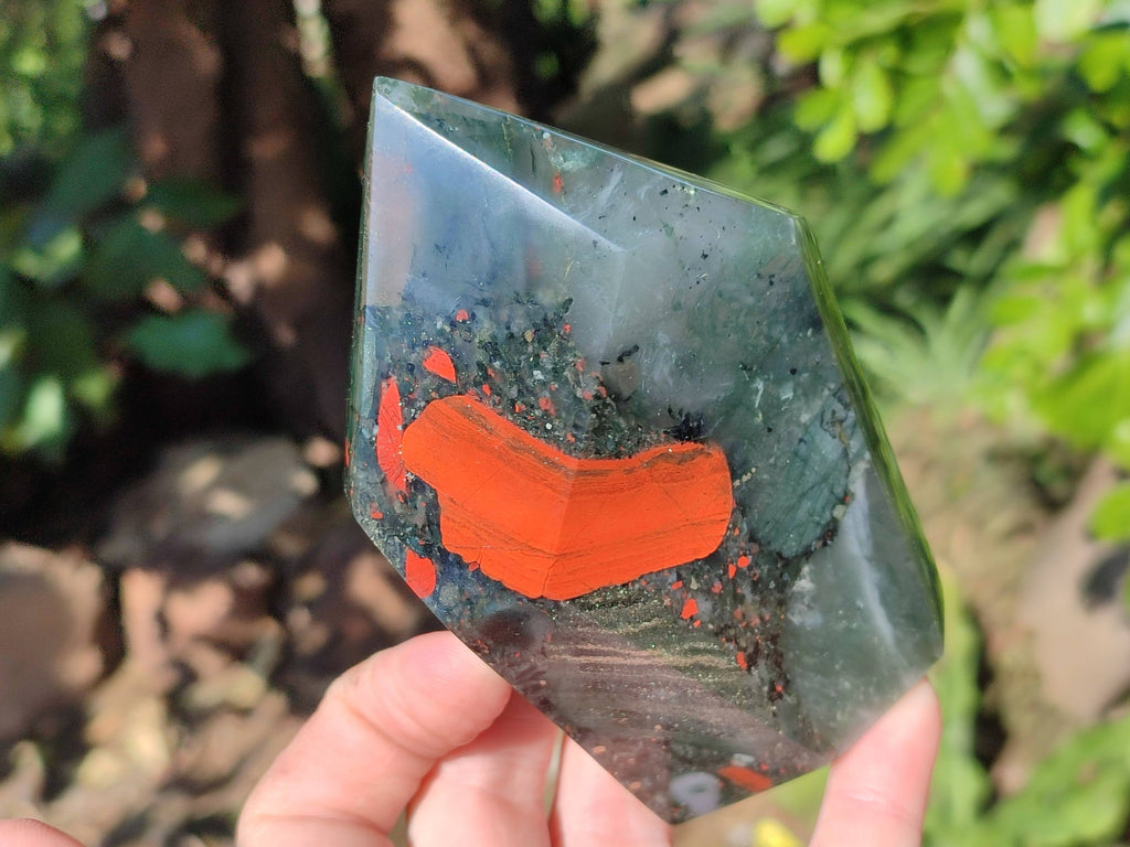 Polished Bloodstone Points x 3 From Swaziland - Toprock Gemstones and Minerals 