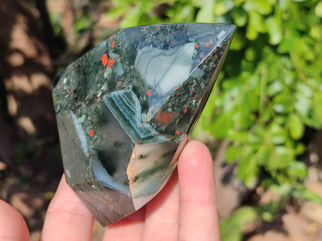 Polished Bloodstone Points x 3 From Swaziland - Toprock Gemstones and Minerals 