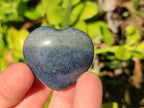Polished Mini Lazulite Hearts x 35 From Madagascar - Toprock Gemstones and Minerals 