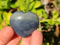 Polished Mini Lazulite Hearts x 35 From Madagascar