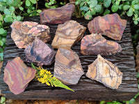 Natural Selected Nguni Jasper Cobbed Specimens x 12 From Prieska, South Africa