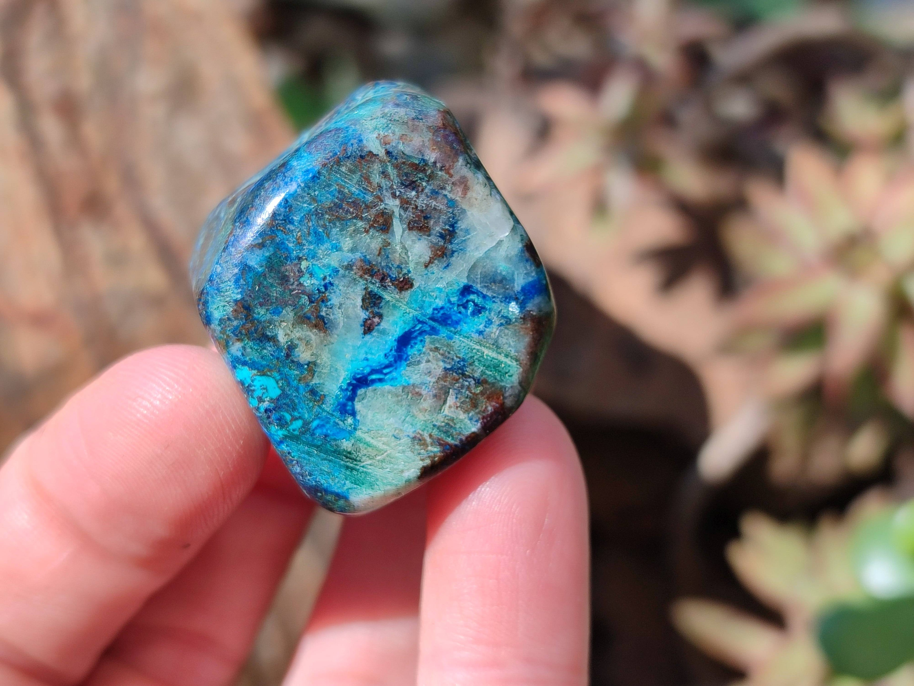 Polished Shattuckite Free Forms x 35 From Congo - Toprock Gemstones and Minerals 